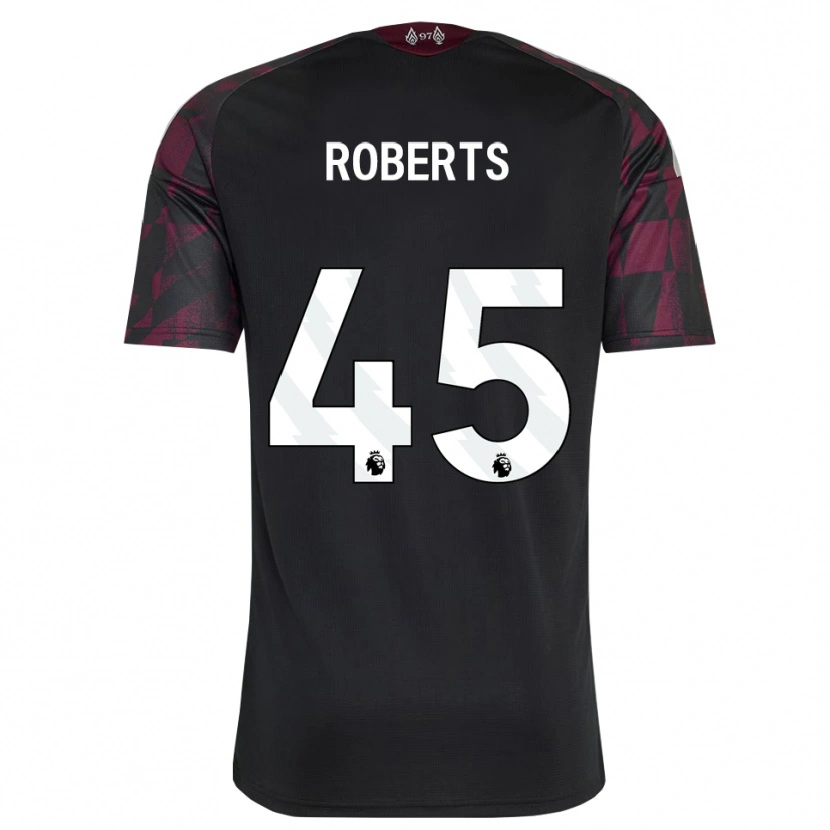Danxen Criança Camisola Iwan Roberts #45 Preto Branco Roxo Terceiro 2026/27 Camisa Brasil