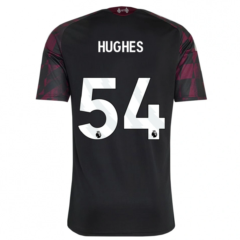 Danxen Criança Camisola Liam Hughes #54 Preto Branco Roxo Terceiro 2026/27 Camisa Brasil