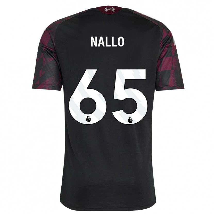 Danxen Criança Camisola Amara Nallo #65 Preto Branco Roxo Terceiro 2026/27 Camisa Brasil