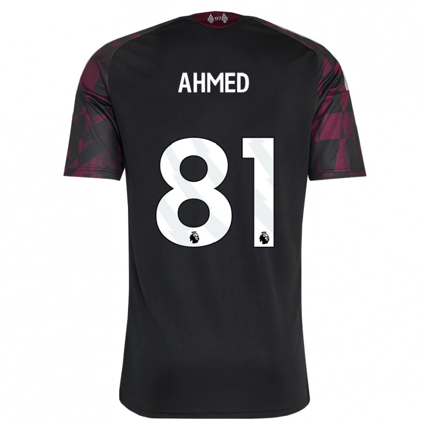 Danxen Criança Camisola Karim Ahmed #81 Preto Branco Roxo Terceiro 2026/27 Camisa Brasil