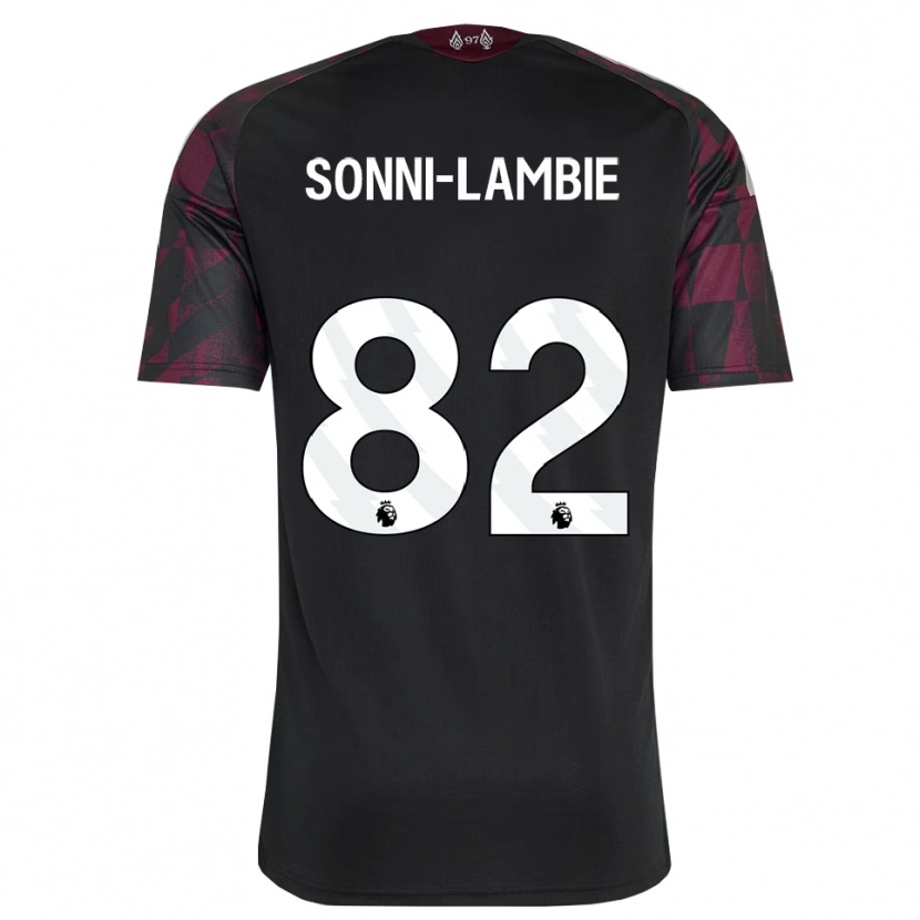 Danxen Criança Camisola Joshua Sonni-Lambie #82 Preto Branco Roxo Terceiro 2026/27 Camisa Brasil