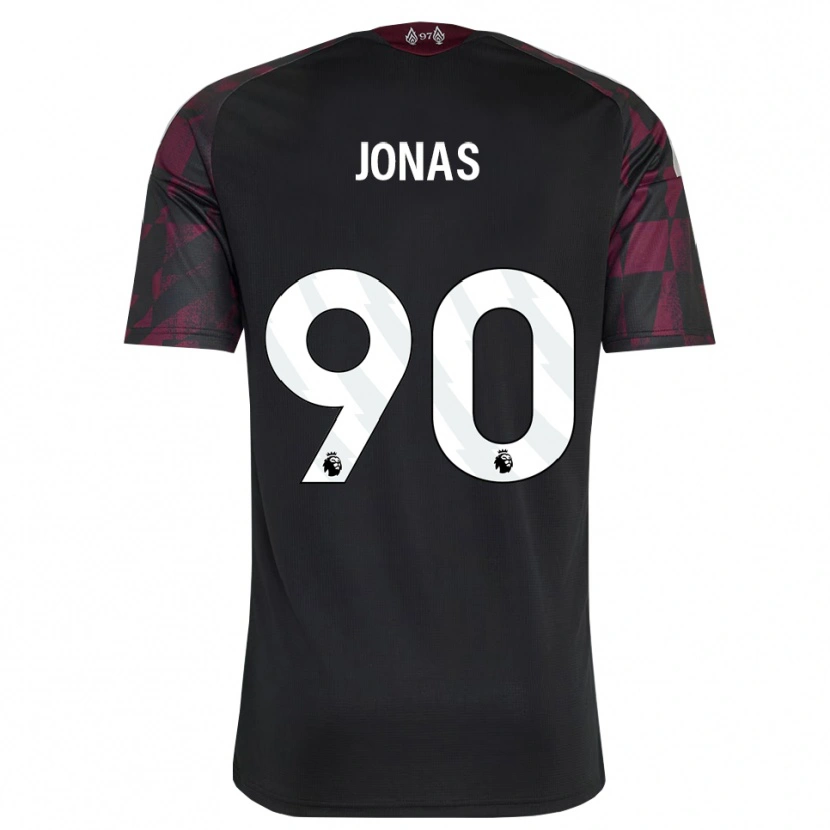 Danxen Criança Camisola Lee Jonas #90 Preto Branco Roxo Terceiro 2026/27 Camisa Brasil