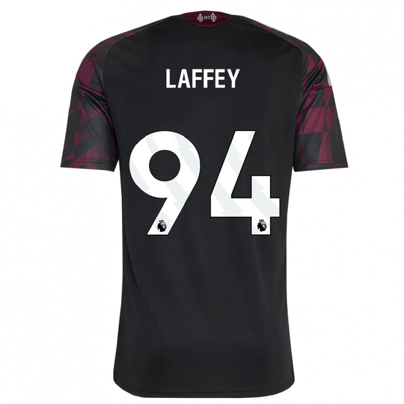 Danxen Criança Camisola Michael Laffey #94 Preto Branco Roxo Terceiro 2026/27 Camisa Brasil