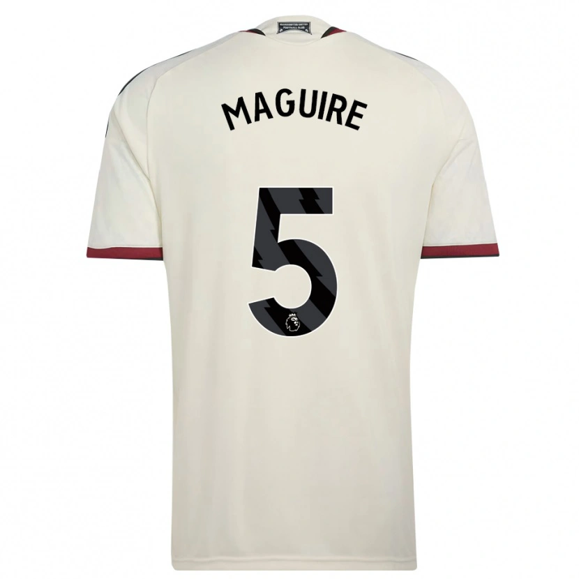 Danxen Criança Camisola Harry Maguire #5 Beige Preto Vermelho Terceiro 2026/27 Camisa Brasil