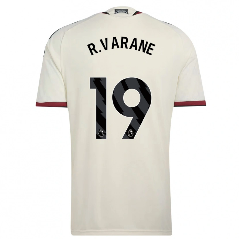 Danxen Criança Camisola Raphael Varane #19 Beige Preto Vermelho Terceiro 2026/27 Camisa Brasil