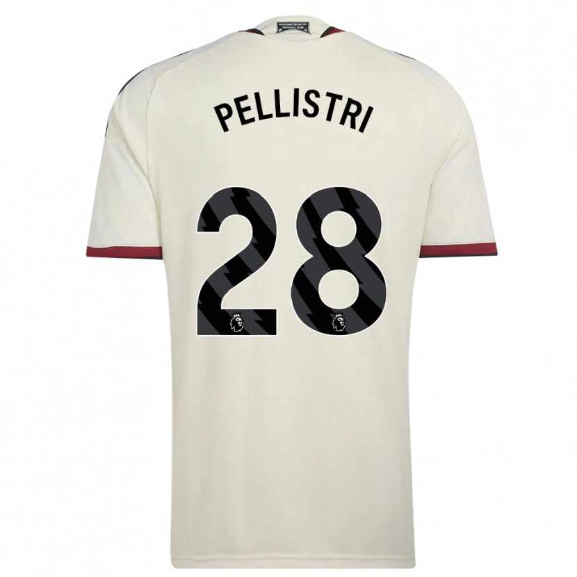 Danxen Criança Camisola Facundo Pellistri #28 Beige Preto Vermelho Terceiro 2026/27 Camisa Brasil