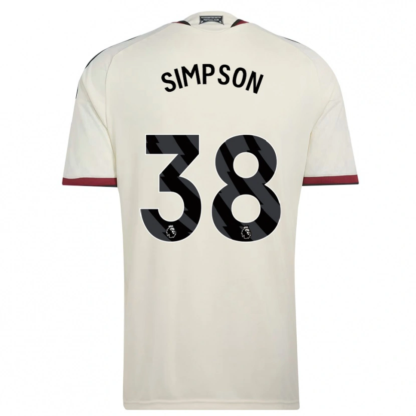 Danxen Criança Camisola Jess Simpson #38 Beige Preto Vermelho Terceiro 2026/27 Camisa Brasil