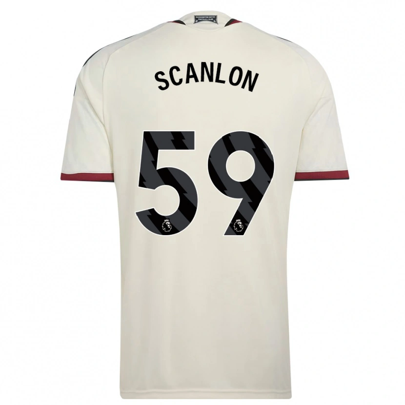 Danxen Criança Camisola James Scanlon #59 Beige Preto Vermelho Terceiro 2026/27 Camisa Brasil