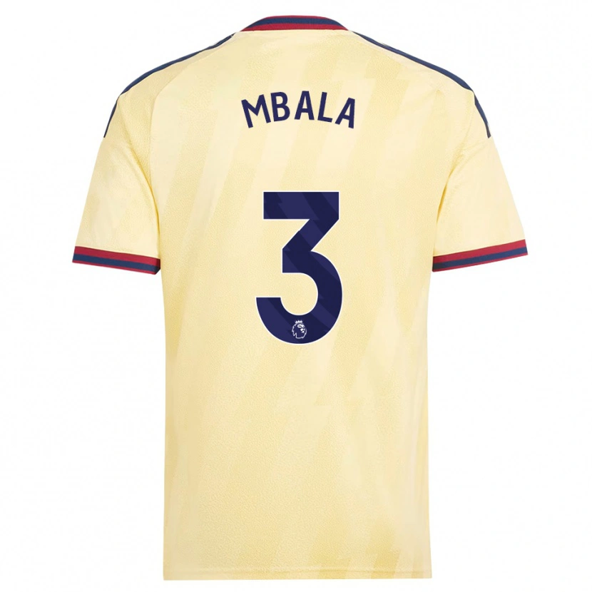 Danxen Criança Camisola Elyon Mbala #3 Amarelo Claro Midnightblue Terceiro 2026/27 Camisa Brasil