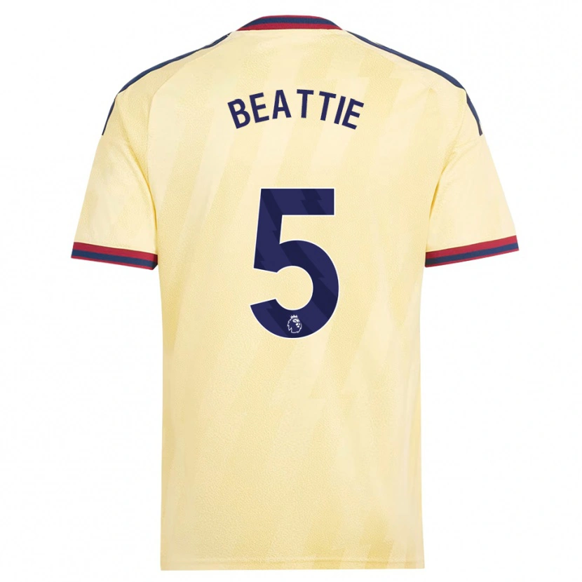 Danxen Criança Camisola Jen Beattie #5 Amarelo Claro Midnightblue Terceiro 2026/27 Camisa Brasil