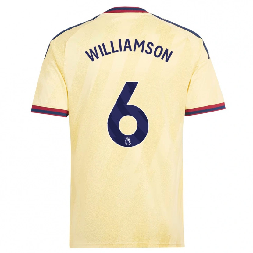 Danxen Criança Camisola Leah Williamson #6 Amarelo Claro Midnightblue Terceiro 2026/27 Camisa Brasil