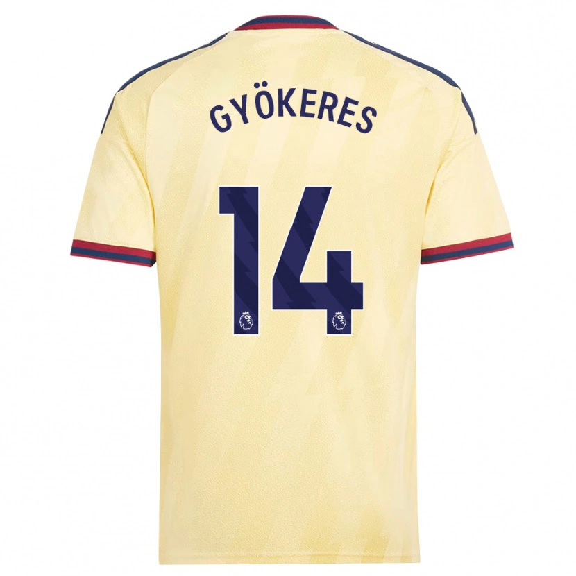 Danxen Criança Camisola Viktor Gyökeres #14 Amarelo Claro Midnightblue Terceiro 2026/27 Camisa Brasil