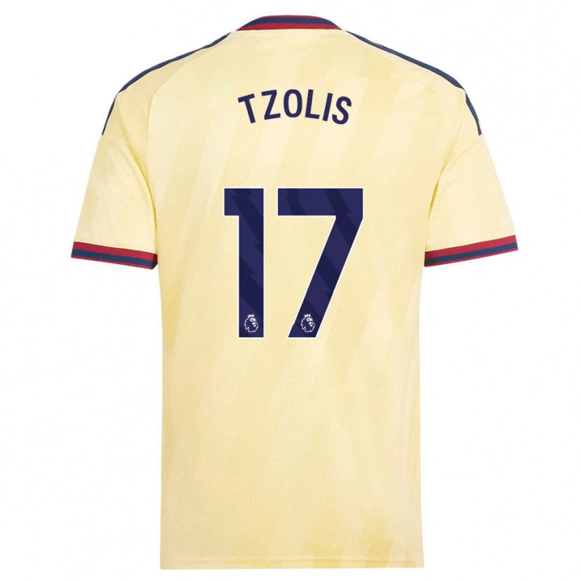 Danxen Criança Camisola Christos Tzolis #17 Amarelo Claro Midnightblue Terceiro 2026/27 Camisa Brasil