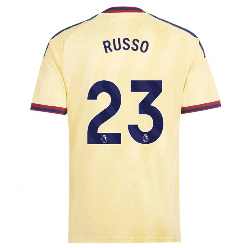 Danxen Criança Camisola Alessia Russo #23 Amarelo Claro Midnightblue Terceiro 2026/27 Camisa Brasil