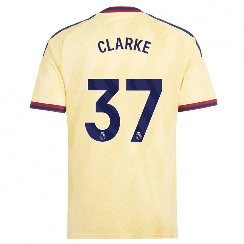 Danxen Criança Camisola Brayden Clarke #37 Amarelo Claro Midnightblue Terceiro 2026/27 Camisa Brasil