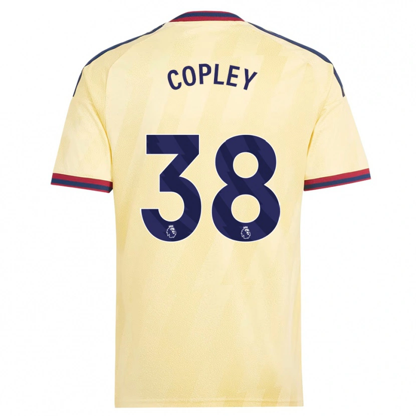 Danxen Criança Camisola Louie Copley #38 Amarelo Claro Midnightblue Terceiro 2026/27 Camisa Brasil