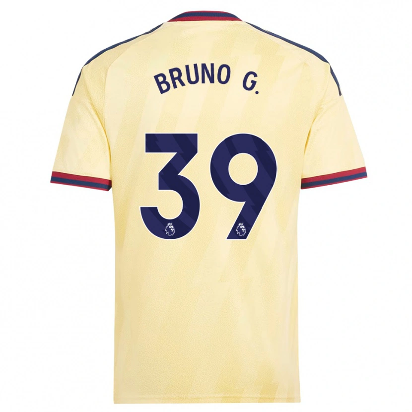 Danxen Criança Camisola Bruno Guimarães #39 Amarelo Claro Midnightblue Terceiro 2026/27 Camisa Brasil