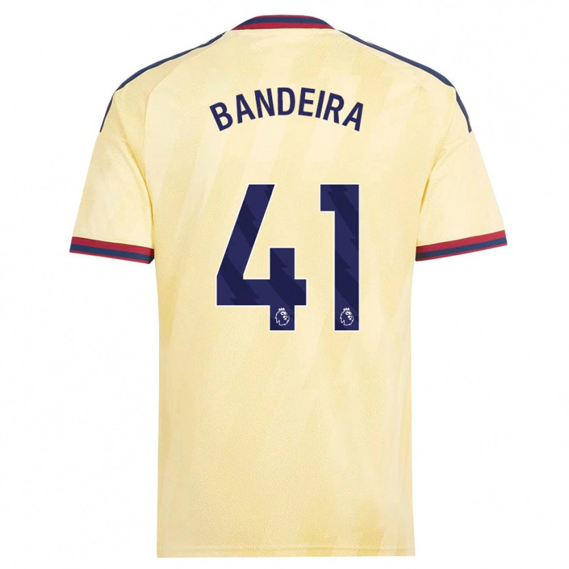 Danxen Criança Camisola Mauro Bandeira #41 Amarelo Claro Midnightblue Terceiro 2026/27 Camisa Brasil