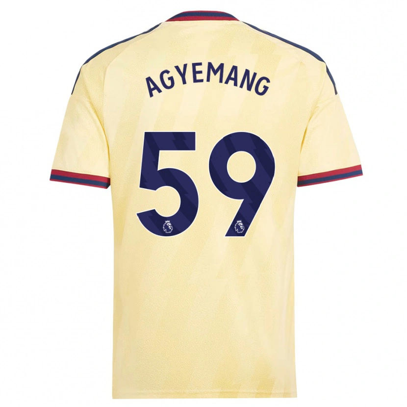Danxen Criança Camisola Michelle Agyemang #59 Amarelo Claro Midnightblue Terceiro 2026/27 Camisa Brasil