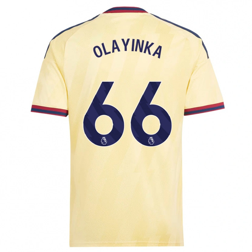 Danxen Criança Camisola James Olayinka #66 Amarelo Claro Midnightblue Terceiro 2026/27 Camisa Brasil