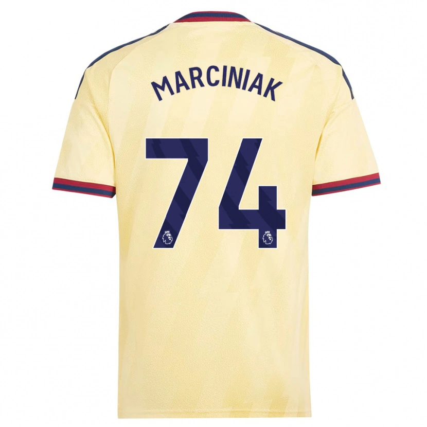 Danxen Criança Camisola Alex Marciniak #74 Amarelo Claro Midnightblue Terceiro 2026/27 Camisa Brasil