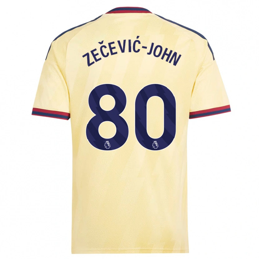 Danxen Criança Camisola Louis Zečević-John #80 Amarelo Claro Midnightblue Terceiro 2026/27 Camisa Brasil