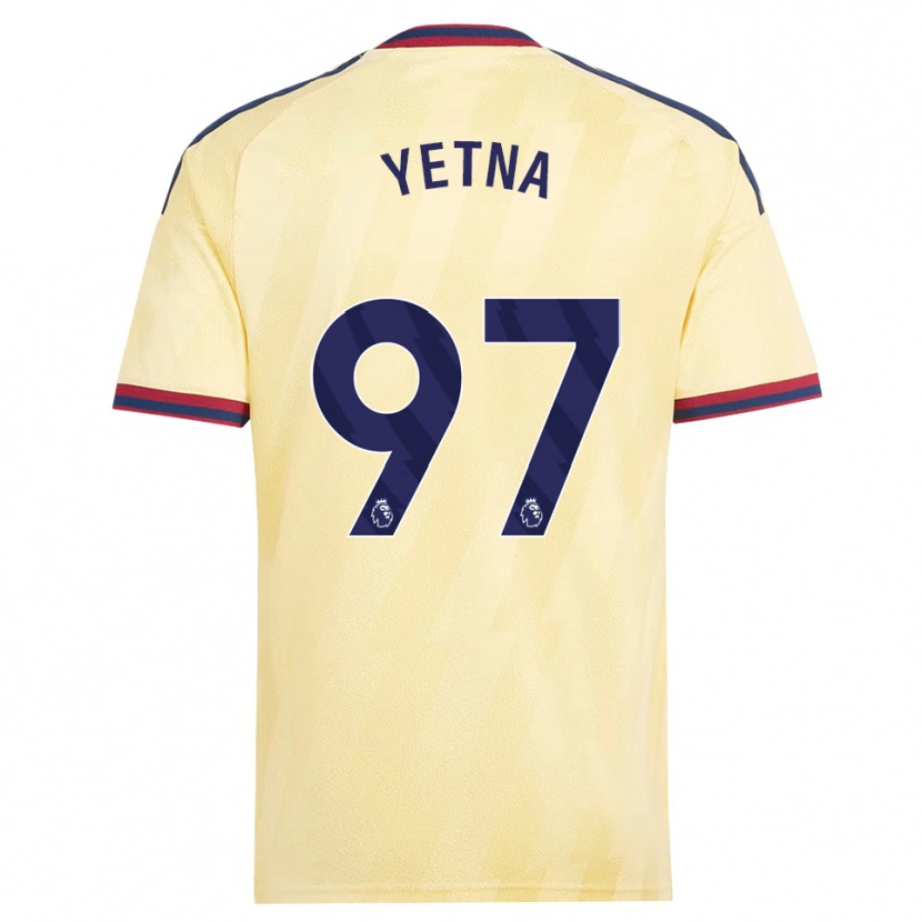 Danxen Criança Camisola Mikael Yetna #97 Amarelo Claro Midnightblue Terceiro 2026/27 Camisa Brasil