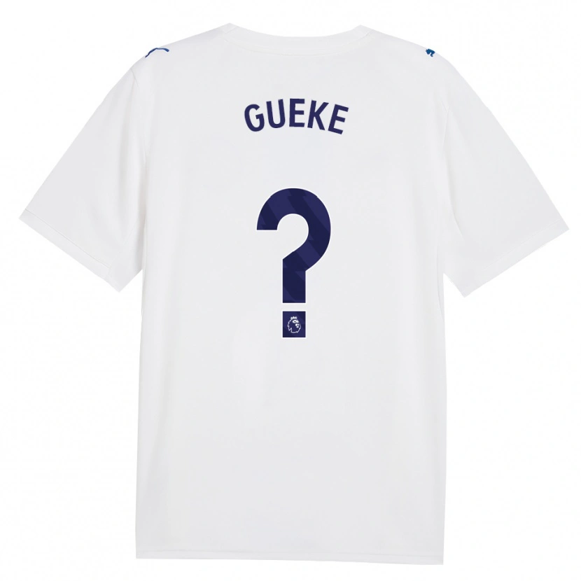 Danxen Criança Camisola William Gueke #0 Marinha Branco Terceiro 2026/27 Camisa Brasil