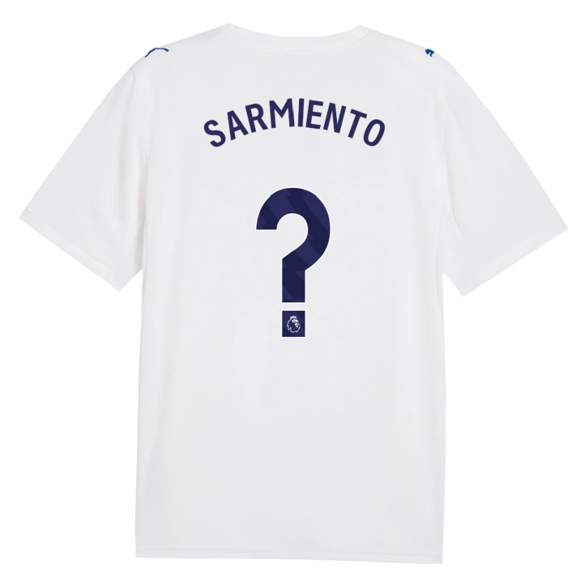 Danxen Criança Camisola Darío Sarmiento #0 Marinha Branco Terceiro 2026/27 Camisa Brasil