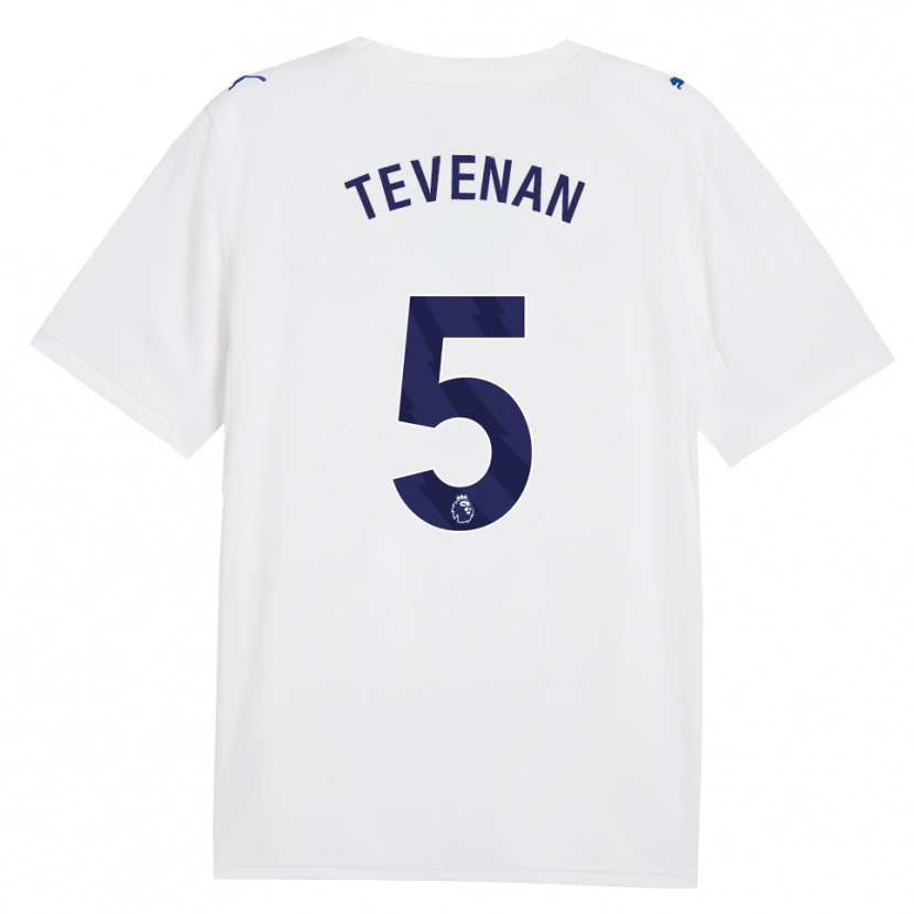 Danxen Criança Camisola Oliver Tevenan #5 Marinha Branco Terceiro 2026/27 Camisa Brasil