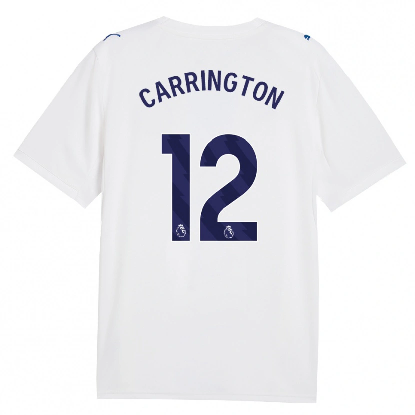 Danxen Criança Camisola Theo Carrington #12 Marinha Branco Terceiro 2026/27 Camisa Brasil