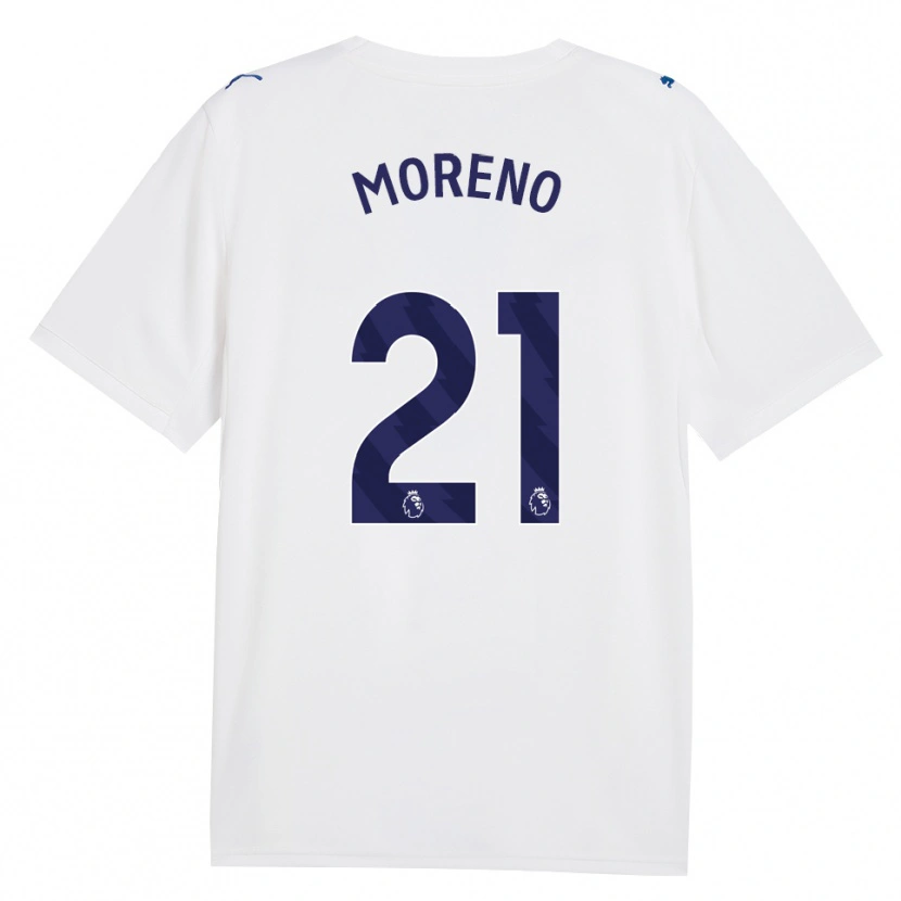 Danxen Criança Camisola Marlos Moreno #21 Marinha Branco Terceiro 2026/27 Camisa Brasil
