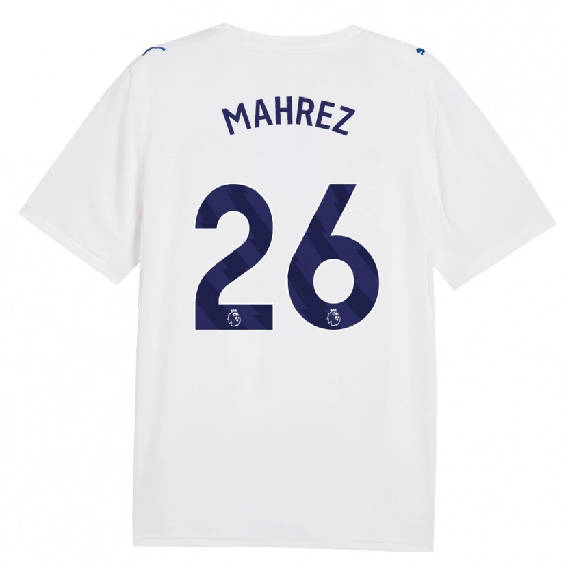 Danxen Criança Camisola Riyad Mahrez #26 Marinha Branco Terceiro 2026/27 Camisa Brasil