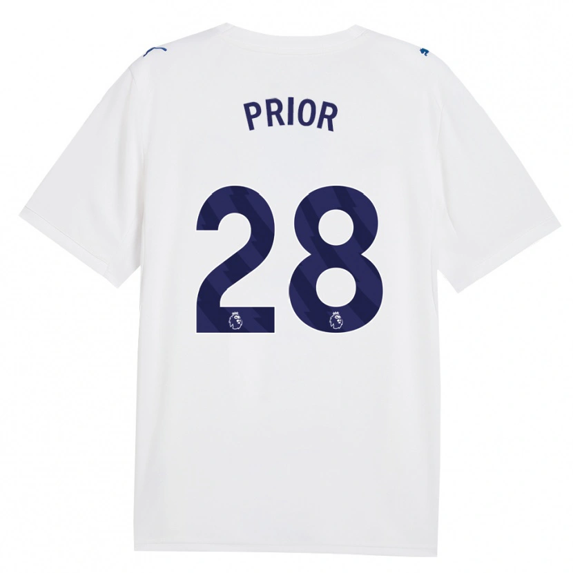 Danxen Criança Camisola Gracie Prior #28 Marinha Branco Terceiro 2026/27 Camisa Brasil