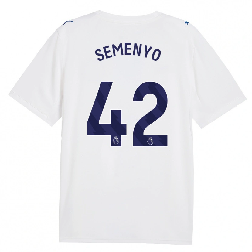 Danxen Criança Camisola Antoine Semenyo #42 Marinha Branco Terceiro 2026/27 Camisa Brasil