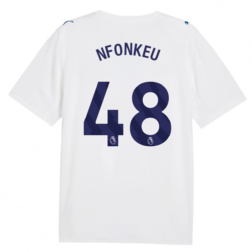 Danxen Criança Camisola Brooklyn Nfonkeu #48 Marinha Branco Terceiro 2026/27 Camisa Brasil