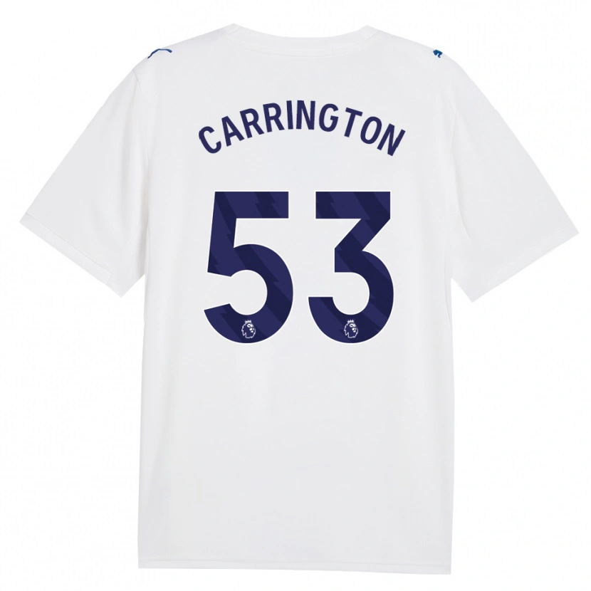 Danxen Criança Camisola Ezra Carrington #53 Marinha Branco Terceiro 2026/27 Camisa Brasil