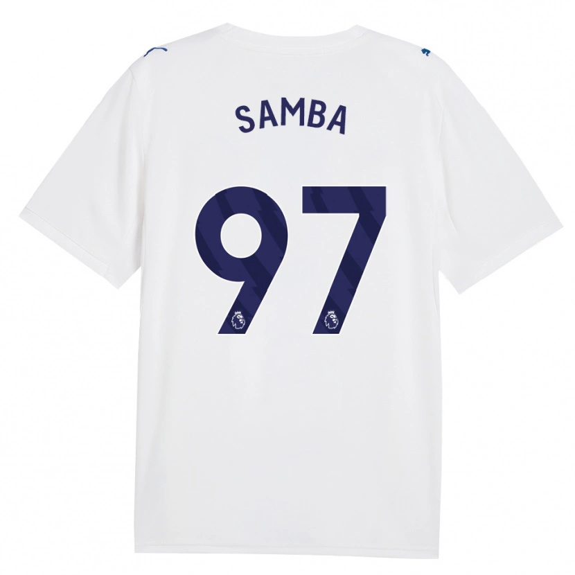 Danxen Criança Camisola Tyrone Samba #97 Marinha Branco Terceiro 2026/27 Camisa Brasil