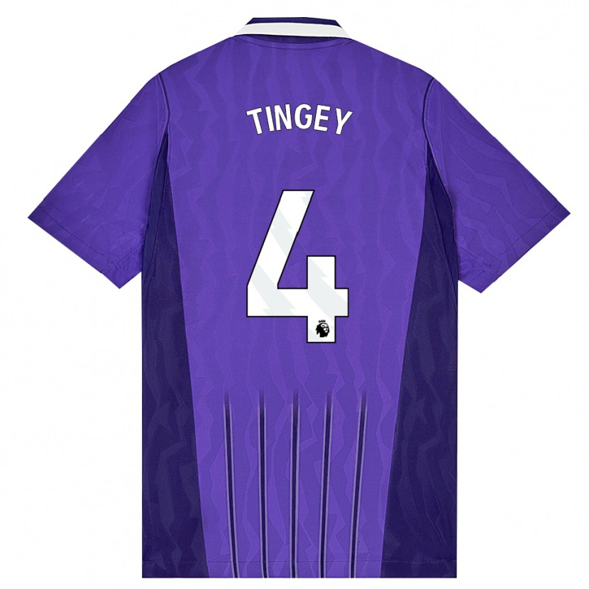 Danxen Criança Camisola Tyler Tingey #4 Roxo Branco Terceiro 2026/27 Camisa Brasil