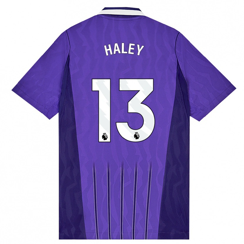 Danxen Criança Camisola Micah Haley #13 Roxo Branco Terceiro 2026/27 Camisa Brasil