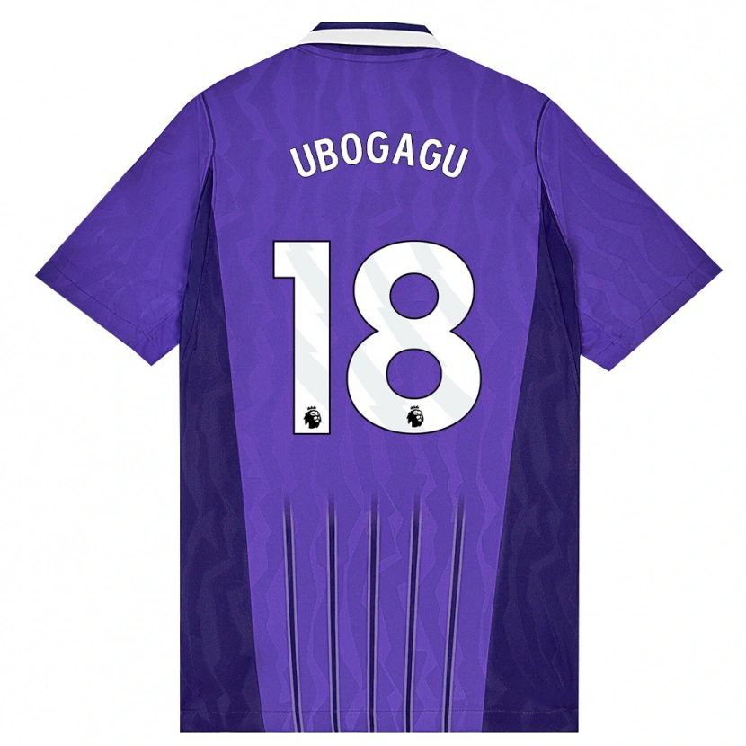 Danxen Criança Camisola Chioma Ubogagu #18 Roxo Branco Terceiro 2026/27 Camisa Brasil