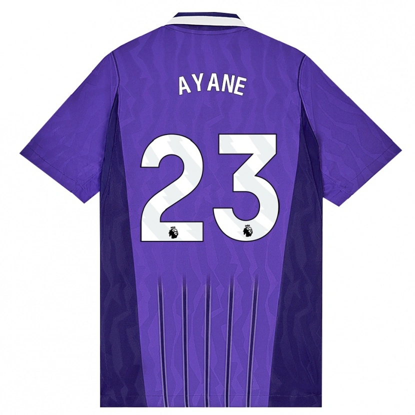 Danxen Criança Camisola Rosella Ayane #23 Roxo Branco Terceiro 2026/27 Camisa Brasil