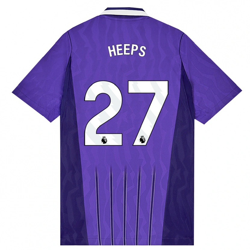 Danxen Criança Camisola Eleanor Heeps #27 Roxo Branco Terceiro 2026/27 Camisa Brasil