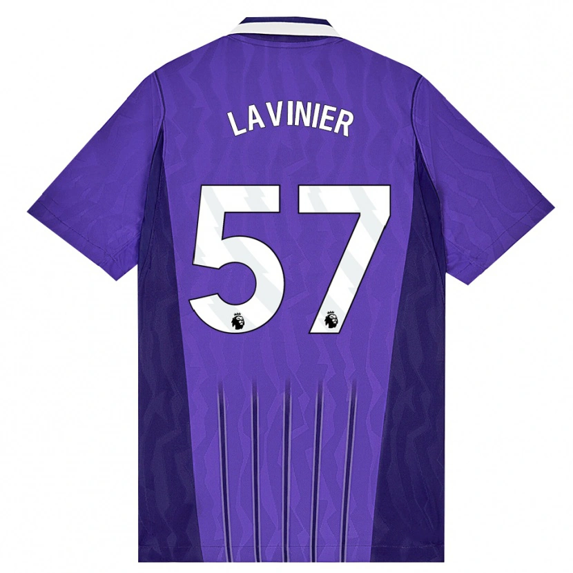 Danxen Criança Camisola Marcel Lavinier #57 Roxo Branco Terceiro 2026/27 Camisa Brasil
