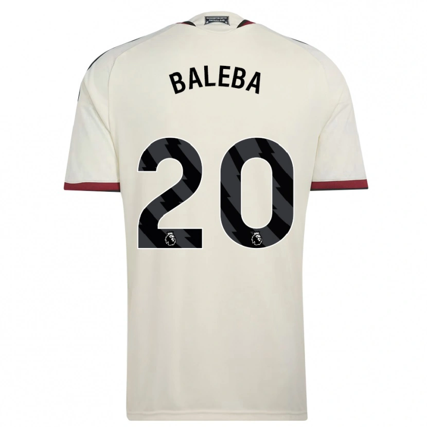 Danxen Criança Camisola Carlos Baleba #20 Beige Preto Vermelho Terceiro 2026/27 Camisa Brasil