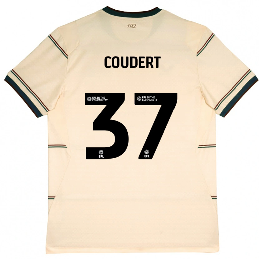 Danxen Criança Camisola Grégoire Coudert #37 Beige Borgonha Alternativa 2026/27 Camisa Brasil