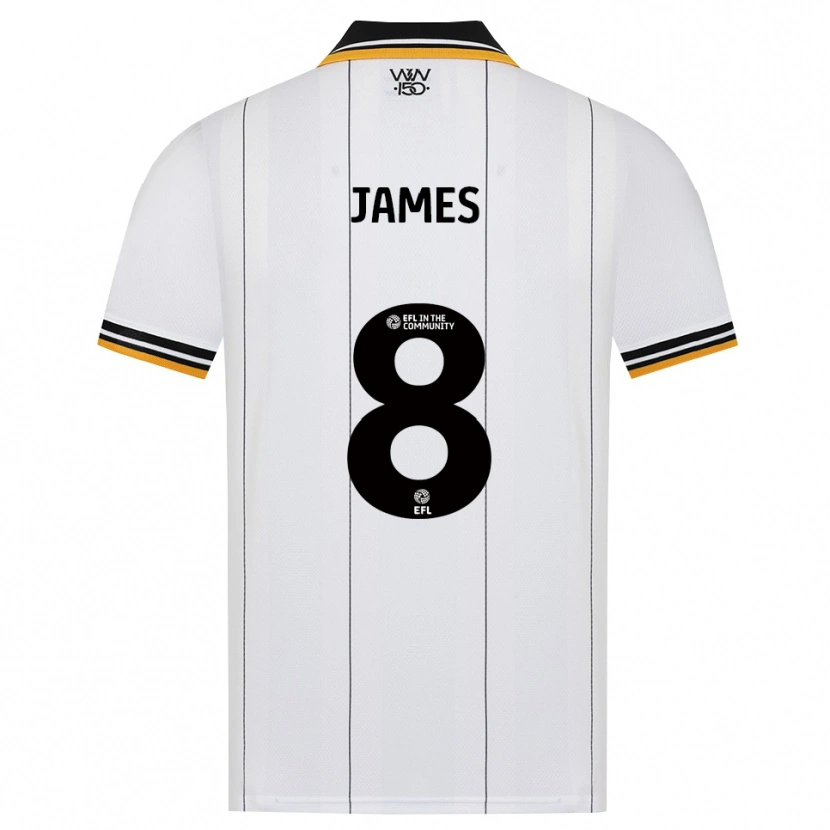 Danxen Criança Camisola Jordan James #8 Laranja Branco Preto Alternativa 2026/27 Camisa Brasil