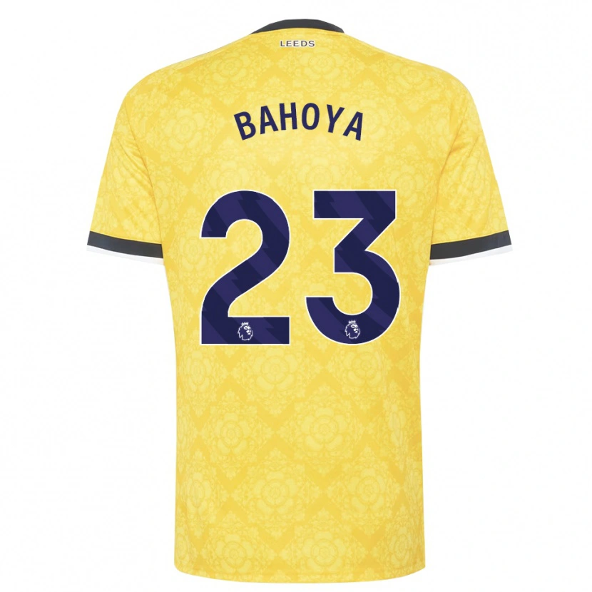 Danxen Criança Camisola Jean-Mattéo Bahoya #23 Amarelo Branco Preto Alternativa 2026/27 Camisa Brasil