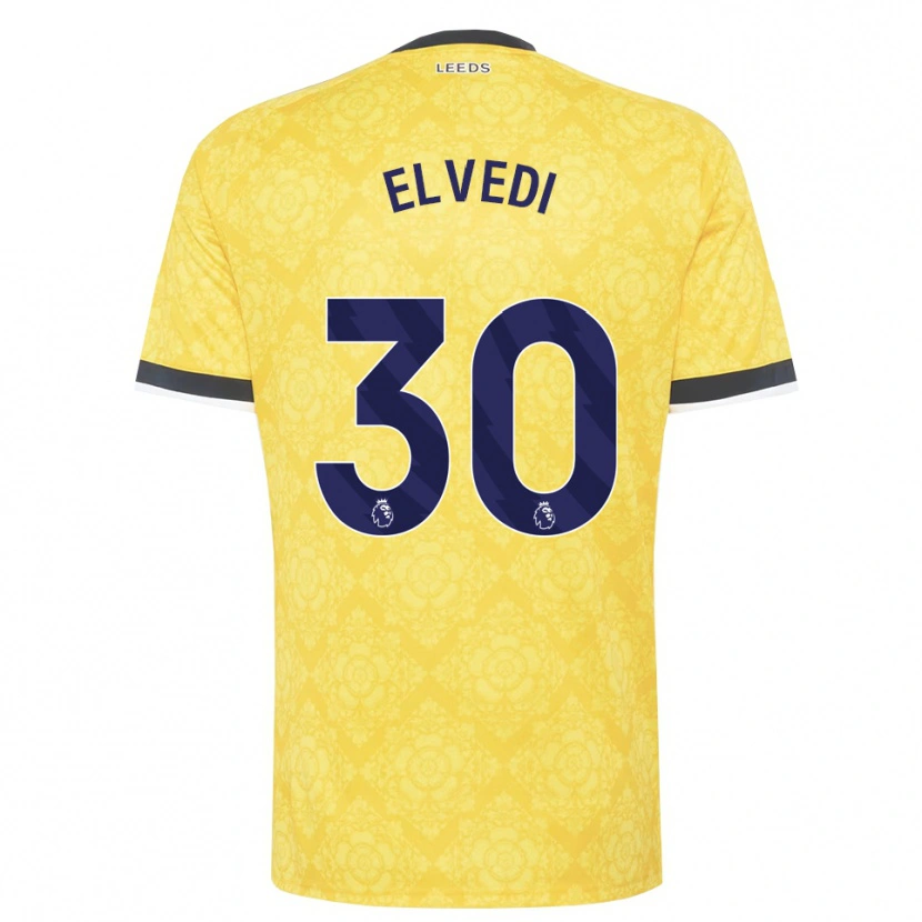 Danxen Criança Camisola Nico Elvedi #30 Amarelo Branco Preto Alternativa 2026/27 Camisa Brasil