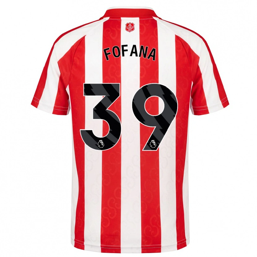 Danxen Homem Camisola Malick Fofana #39 Vermelho Branco Preto Principal 2026/27 Camisa Brasil